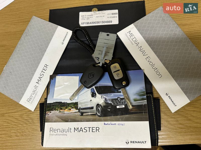 Грузовой фургон Renault Master 2018 в Львове