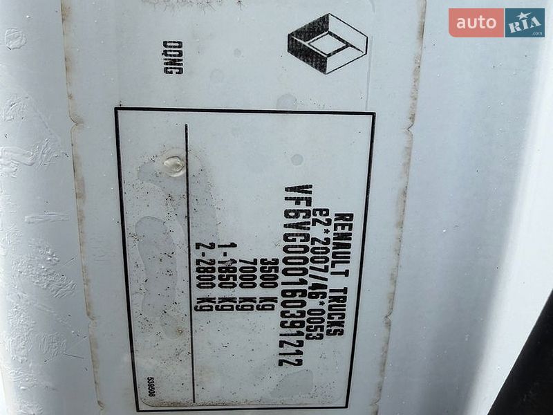 Борт Renault Master 2019 в Дубні