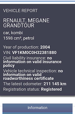 Універсал Renault Megane 2004 в Кривому Розі
