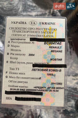 Хэтчбек Renault Megane 2004 в 