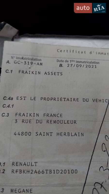 Універсал Renault Megane 2021 в Дніпрі фото 40 Універсал Renault Megane 2021 в Дніпрі