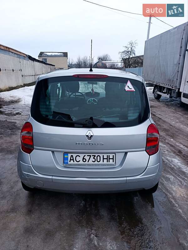 2009 Renault Modus, VIN VF1JP0W0541516012:plate — фото 1 (autoria)