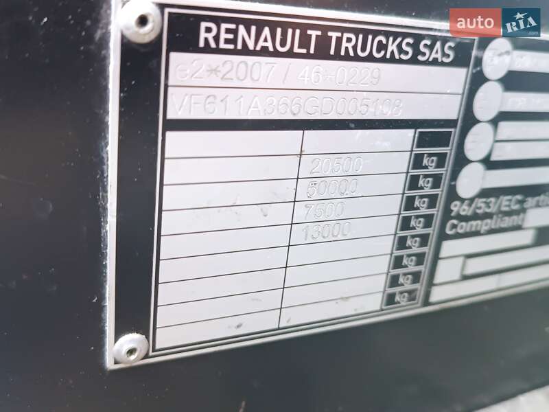 Тягач Renault Range T/T-Series  2016 в Житомирі