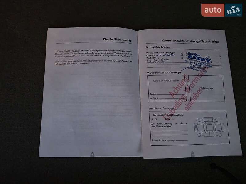 Минивэн Renault Scenic 2004 в Луцке