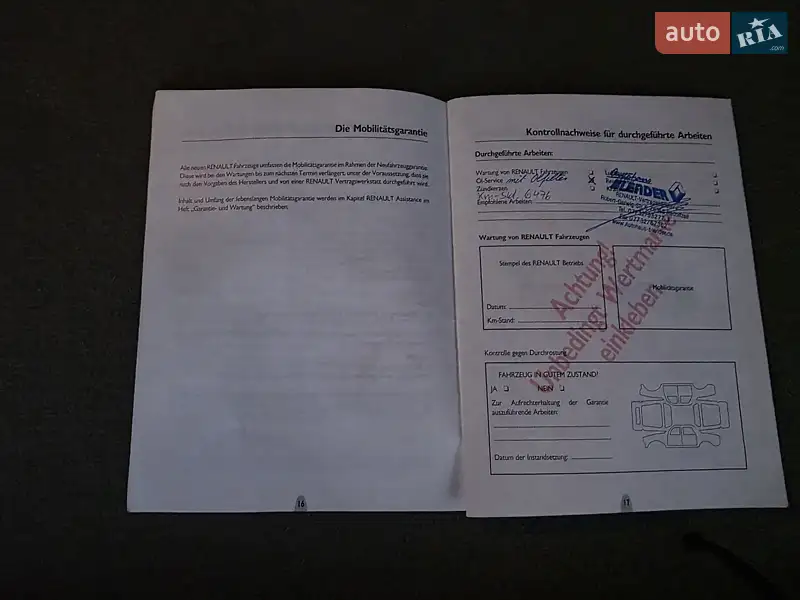 Минивэн Renault Scenic 2004 в Луцке документ