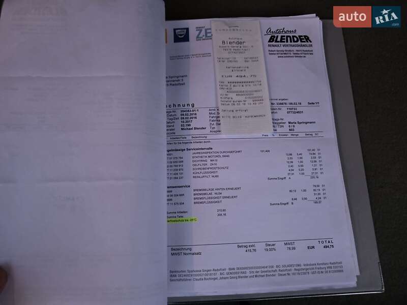 Минивэн Renault Scenic 2004 в Луцке