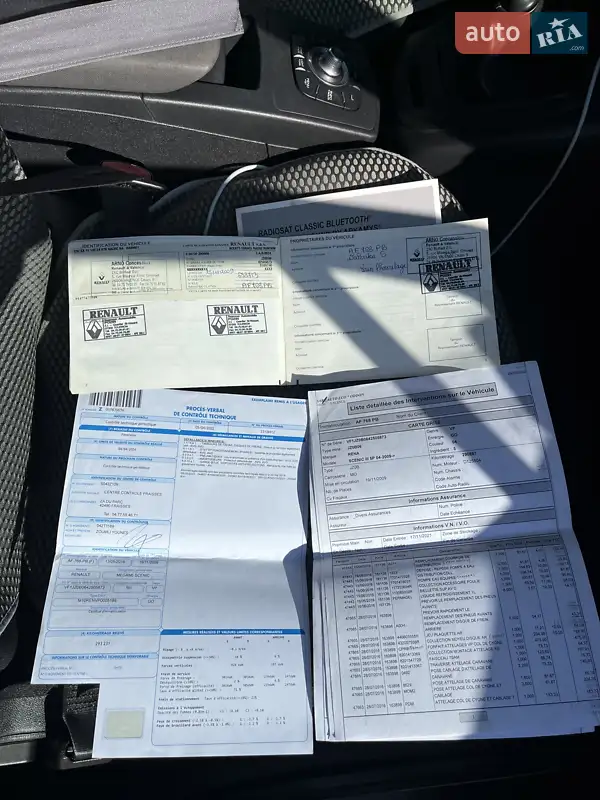 Минивэн Renault Scenic 2009 в Львове документ