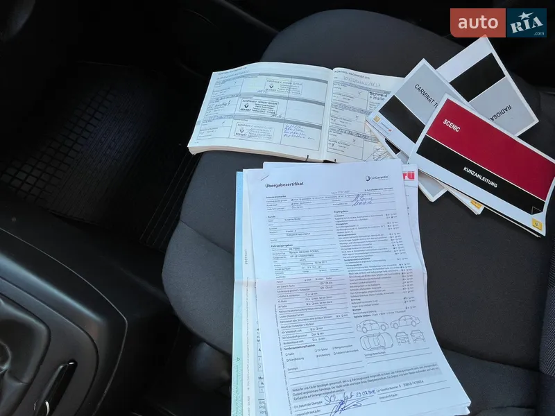 Минивэн Renault Scenic 2011 в Виннице документ