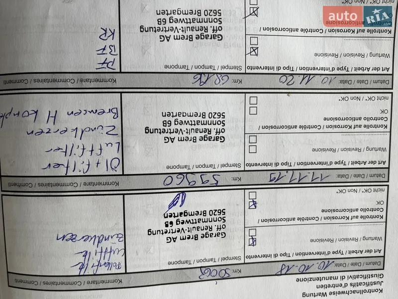 Минивэн Renault Scenic 2014 в Луцке документ