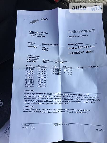 Мінівен Renault Trafic 2015 в Бродах