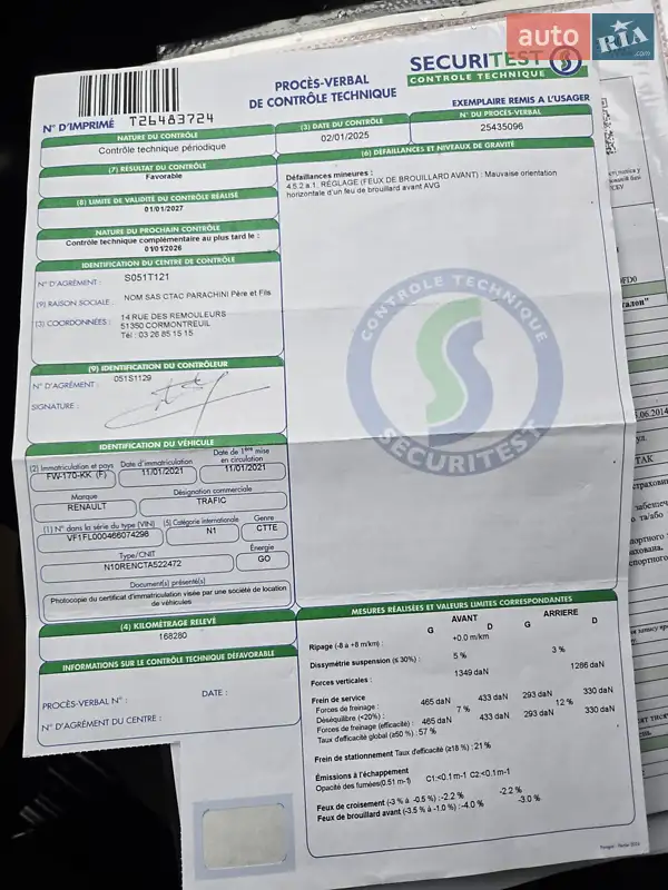 Вантажопасажирський фургон Renault Trafic 2020 в Луцьку документ