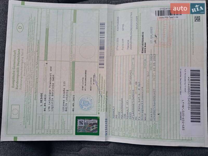 Хэтчбек Renault Zoe 2023 в Ровно фото 31 Хэтчбек Renault Zoe 2023 в Ровно