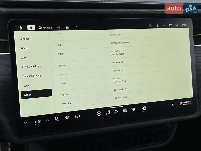 Позашляховик / Кросовер Rivian R1S 2022 в Києві