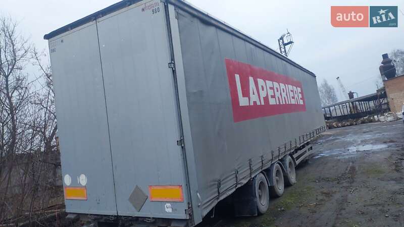 Тентованный борт (штора) - полуприцеп Samro 3EC24 2001 в Ровно