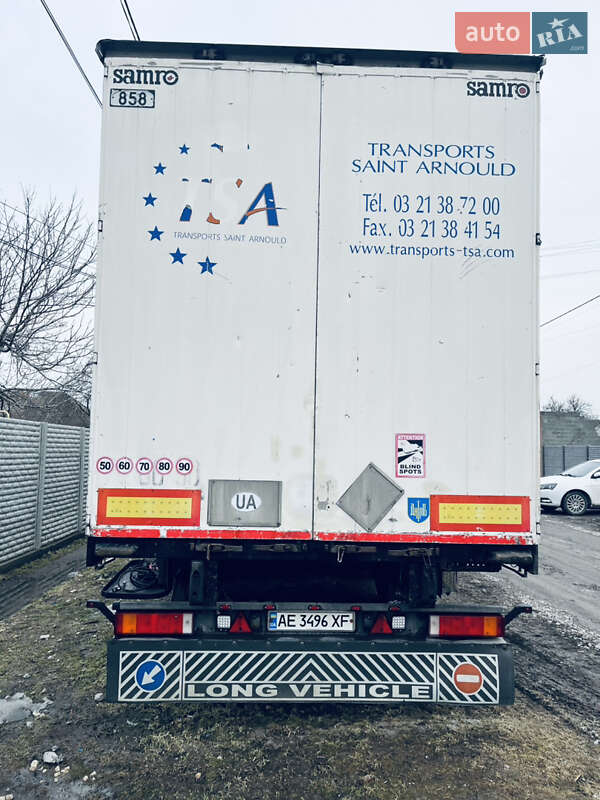 Тентованный борт (штора) - полуприцеп Samro S 338WHPF 2003 в Днепре