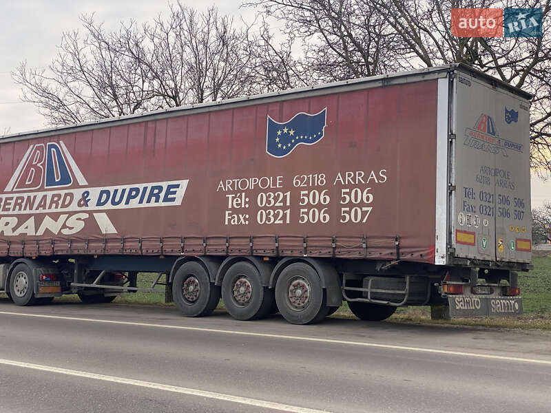 Тентованный борт (штора) - полуприцеп Samro S338SH 1999 в 