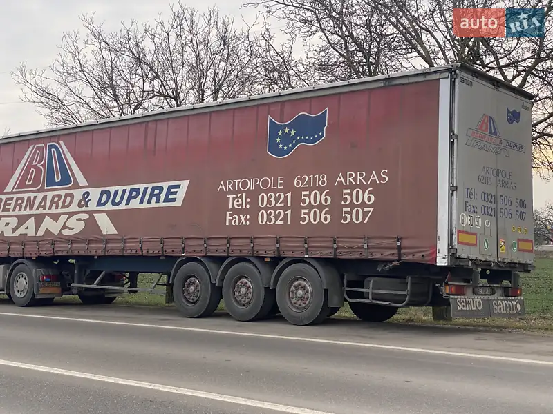 Тентованный борт (штора) - полуприцеп Samro S338SH 1999 в 