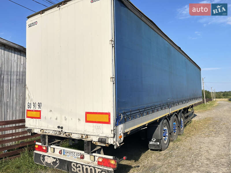 Тентованный борт (штора) - полуприцеп Samro ST 2008 в Емильчине