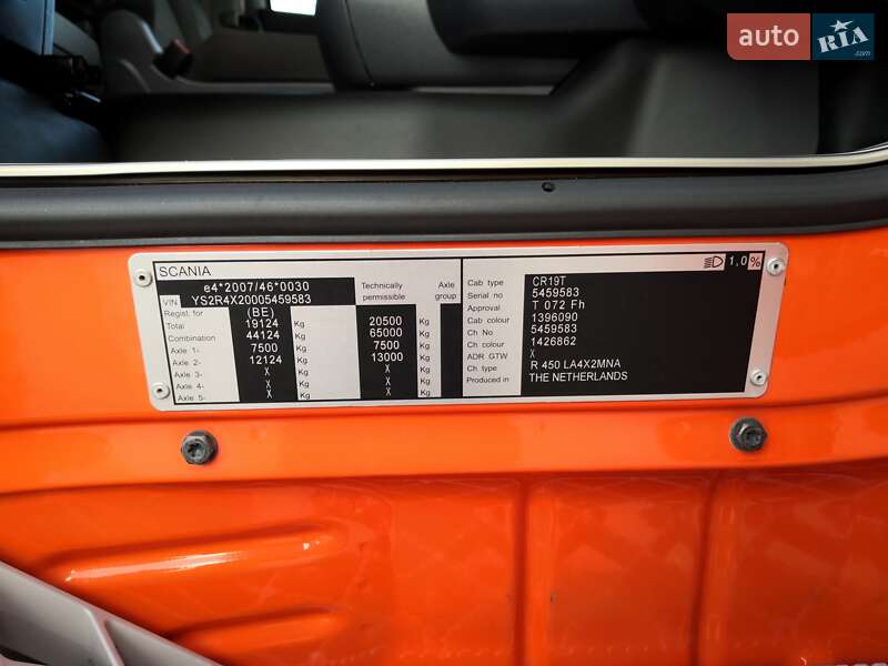 Тягач Scania R 450 2017 в Кам'янському фото 12 Тягач Scania R 450 2017 в Кам'янському