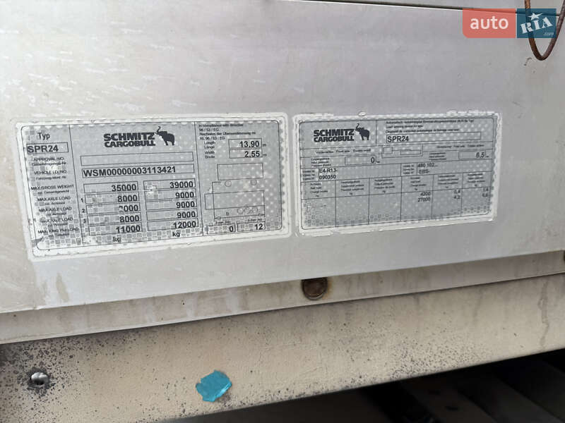 Бортовий напівпричіп SCHMIDT S01 2008 в Луцьку