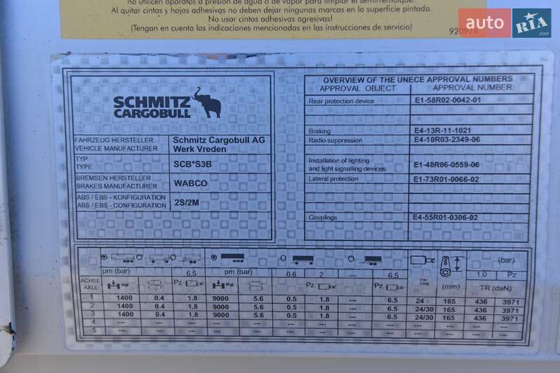 Фургон полуприцеп Schmitz Cargobull BPW 2017 в Виннице