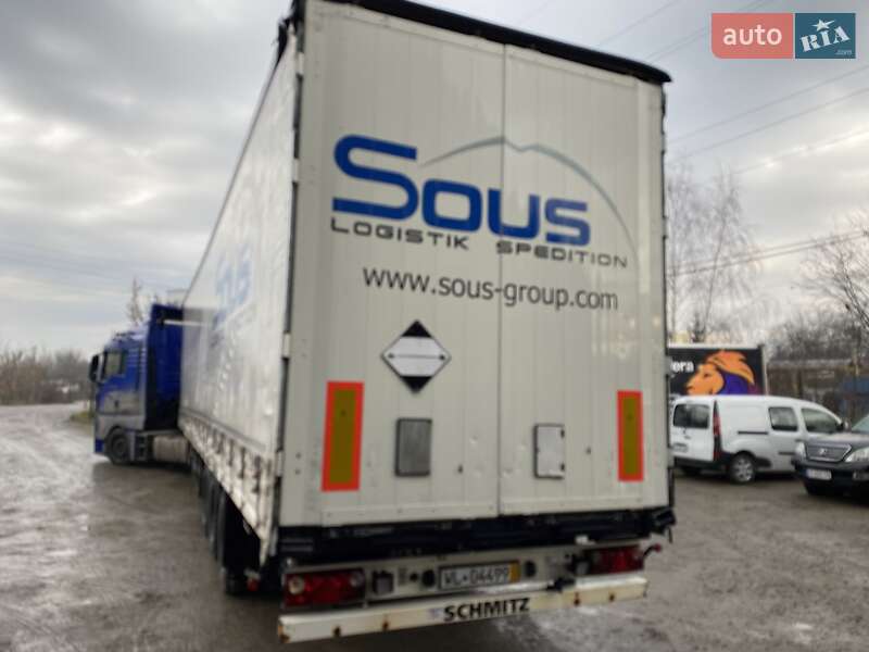 Тентований борт (штора) - напівпричіп Schmitz Cargobull S01 2010 в Чернівцях