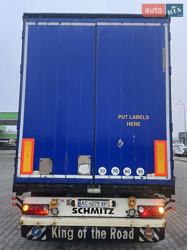 Тентованный борт (штора) - полуприцеп Schmitz Cargobull S01 2006 в 