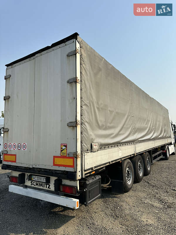 Тентований борт (штора) - напівпричіп Schmitz Cargobull S01 2003 в Луцьку