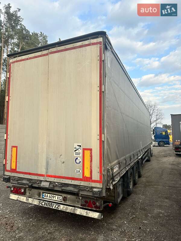 Тентований борт (штора) - напівпричіп Schmitz Cargobull SCB S3T 2013 в 