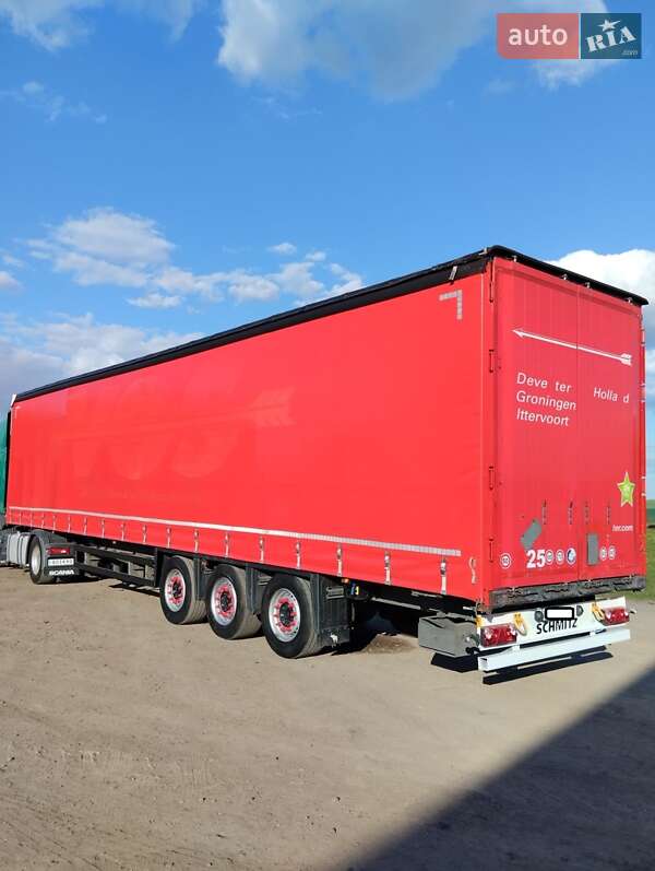 Тентований борт (штора) - напівпричіп Schmitz Cargobull SCB S3T 2016 в Шептицькому