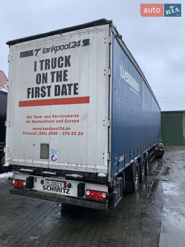 Тентований борт (штора) - напівпричіп Schmitz Cargobull SCS 24/L 2008 в Ковелі