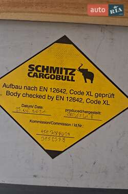 Тентований борт (штора) - напівпричіп Schmitz Cargobull SCS 24/L 2011 в 