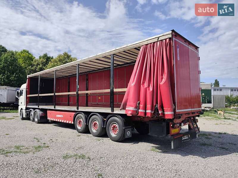 Тентований борт (штора) - напівпричіп Schmitz SCS 24L-1362EB 2010 в Умані