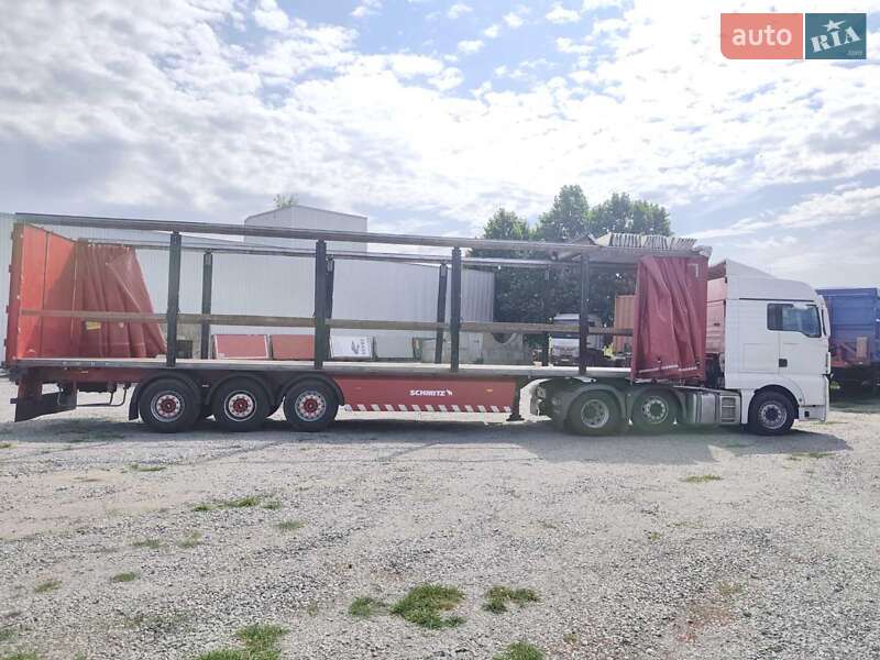 Тентований борт (штора) - напівпричіп Schmitz SCS 24L-1362EB 2010 в Умані