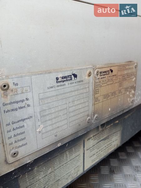 Тентований борт (штора) - напівпричіп Schmitz SPR 24 1998 в Ніжині