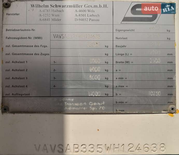 Цистерна полуприцеп Schwarzmuller J-Serie 1998 в Каменском