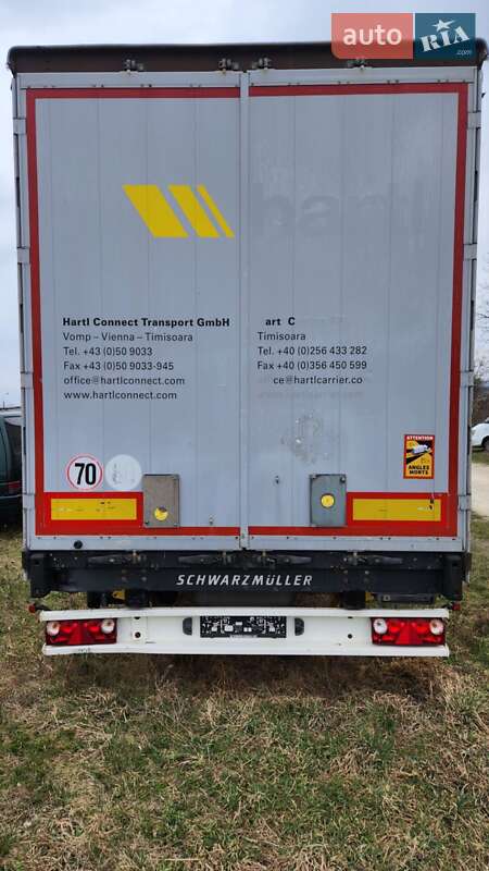 Тентованный борт (штора) - полуприцеп Schwarzmuller S-1 2014 в Каменец-Подольском