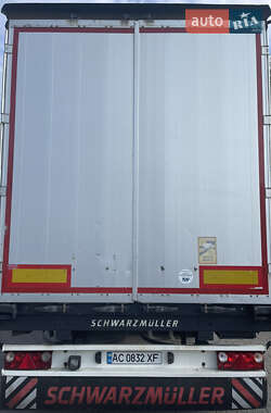 Тентованный борт (штора) - полуприцеп Schwarzmuller S01 2012 в 