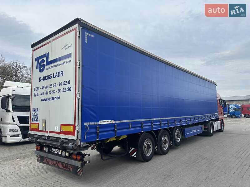 Тентований борт (штора) - напівпричіп Schwarzmuller S1 2017 в Калуші