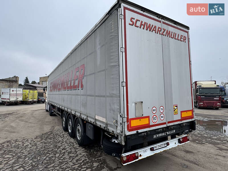 Тентований борт (штора) - напівпричіп Schwarzmuller SN24 2011 в Луцьку