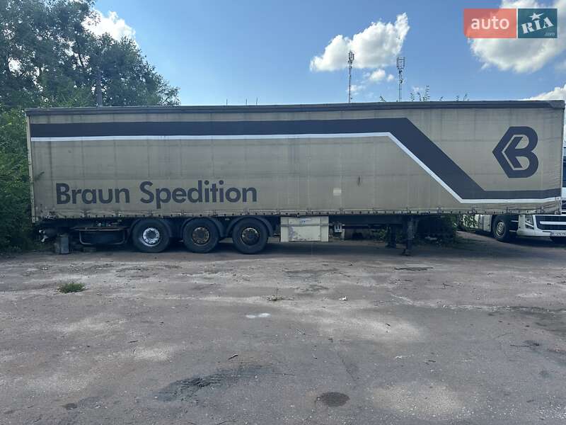 Тентованный борт (штора) - полуприцеп Schwarzmuller SPA-3E 2007 в Макарове