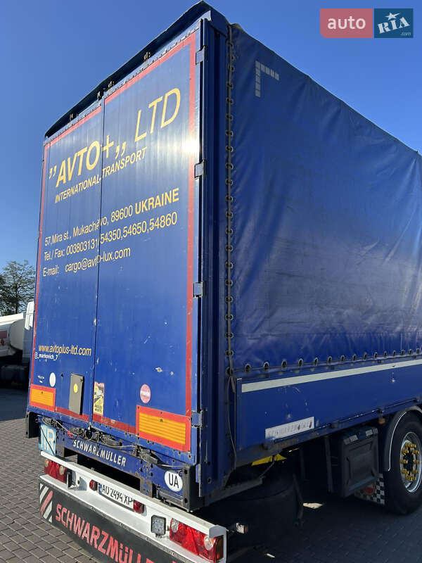 Тентованный борт (штора) - полуприцеп Schwarzmuller SPA-3E 2012 в Мукачево