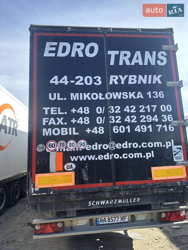 Тентованный борт (штора) - полуприцеп Schwarzmuller SPA-3E 2007 в Бородянке