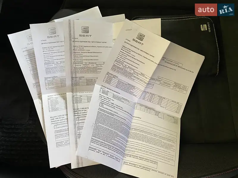 Внедорожник / Кроссовер SEAT Ateca 2019 в Харькове документ 2 фото Внедорожник / Кроссовер SEAT Ateca 2019 в Харькове документ