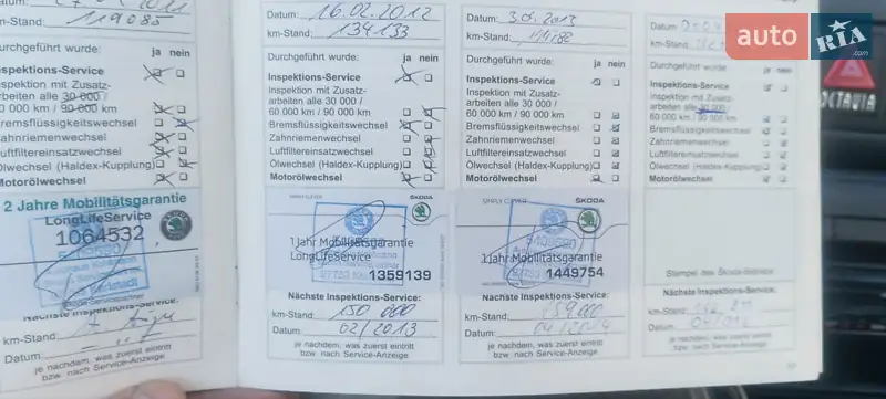 Универсал Skoda Octavia 2004 в Звягеле документ