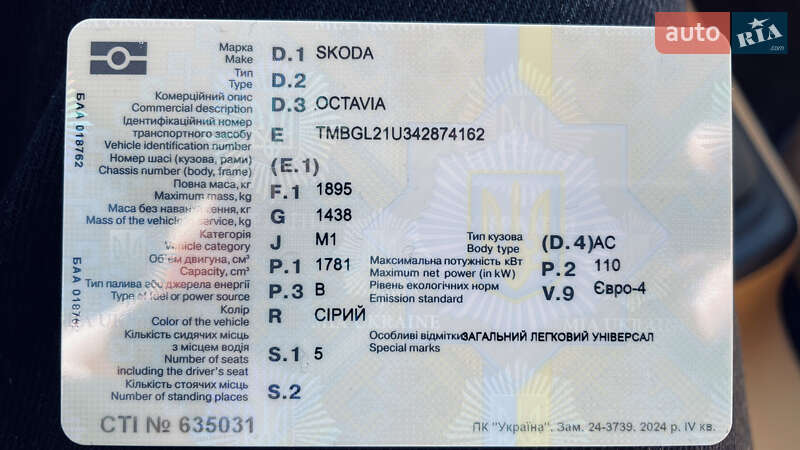 Универсал Skoda Octavia 2003 в Луцке