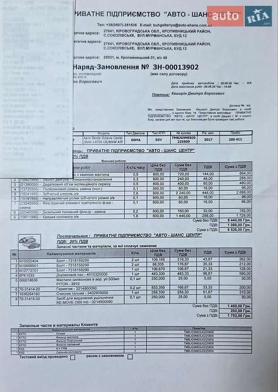 Универсал Skoda Octavia 2017 в Кропивницком
