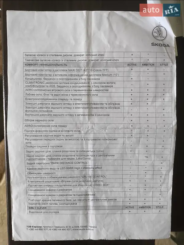 Лифтбек Skoda Octavia 2020 в Песчанке документ 23 фото Лифтбек Skoda Octavia 2020 в Песчанке документ