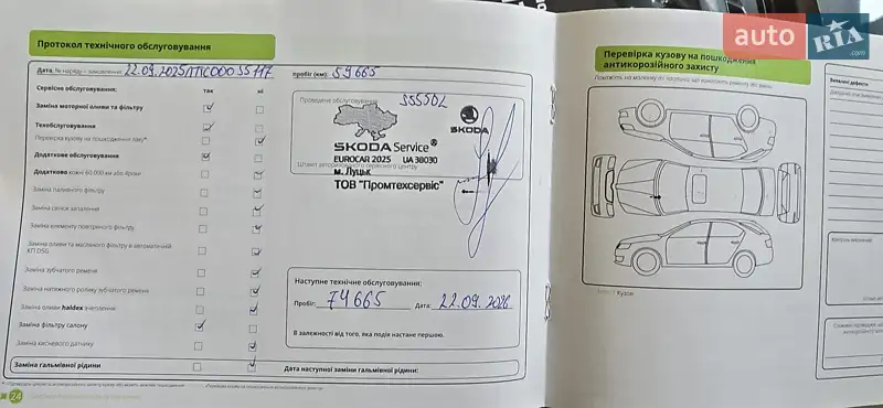 Лифтбек Skoda Octavia 2017 в Луцке документ