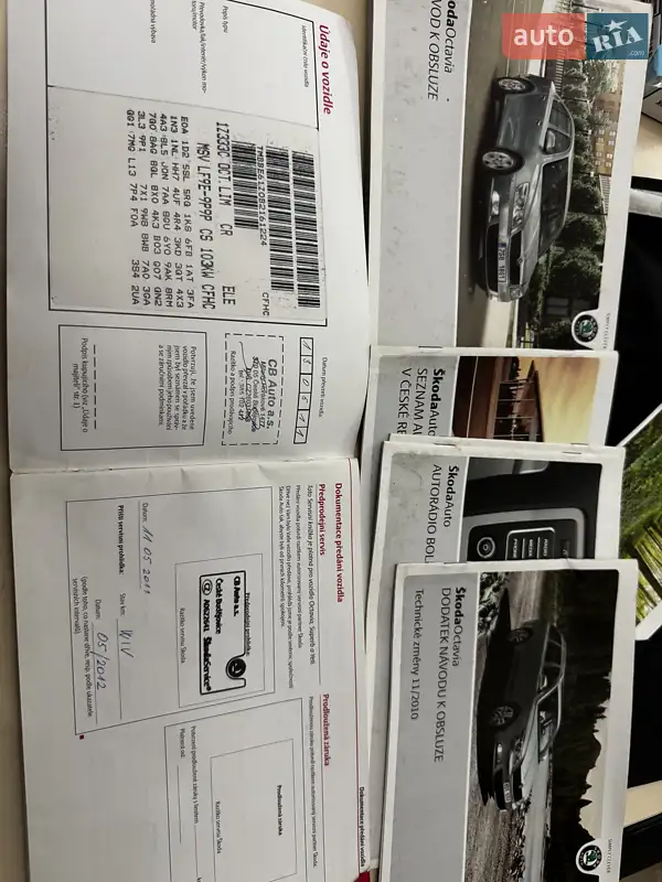 Лифтбек Skoda Octavia 2011 в Самборе документ